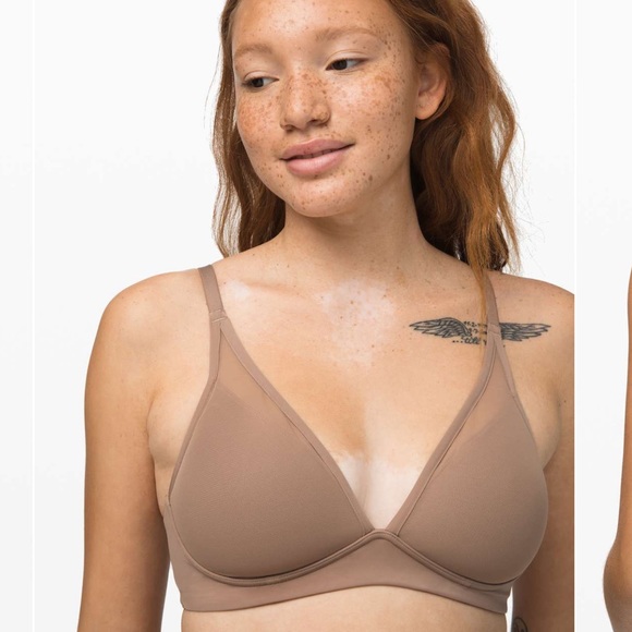 LULULEMON Tan Simply Sheer Nude Bra Top
